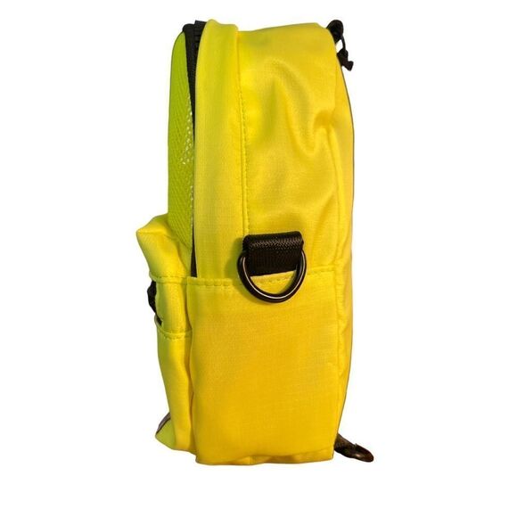 NWT NEON CARNIVAL STARGAZER MINI CONVERTIBLE BACKPACK: FLUORESCENT YELLOW - Picture 3 of 5